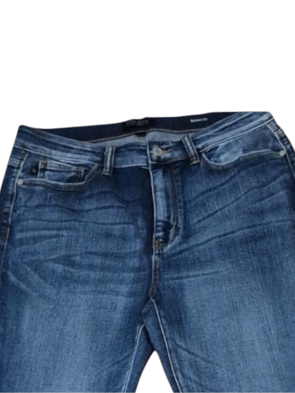 JUDY BLUE Skinny Fit Raw Hem Split Ankle Size 5/27 -- SUPER COMFY!!! - Picture 7 of 10